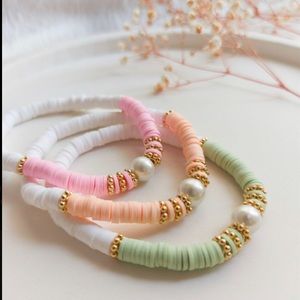 5 PACK!! Clay bead bracelets